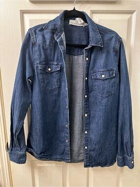 H&M L.O.G.G. Indigo Chambray Shirt